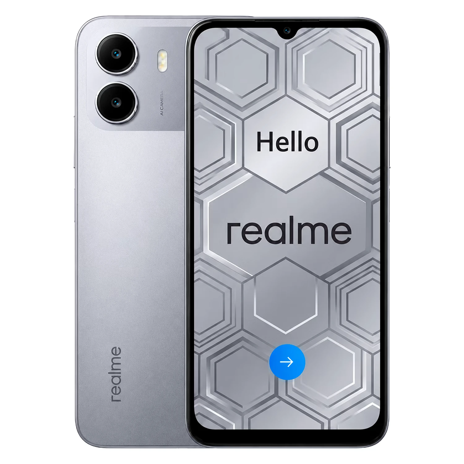 Smartphone Realme P4 Lite RMX5377 256GB 4GB RAM Dual SIM NFC Tela 6.8" - Cinza Titânio (Anatel)