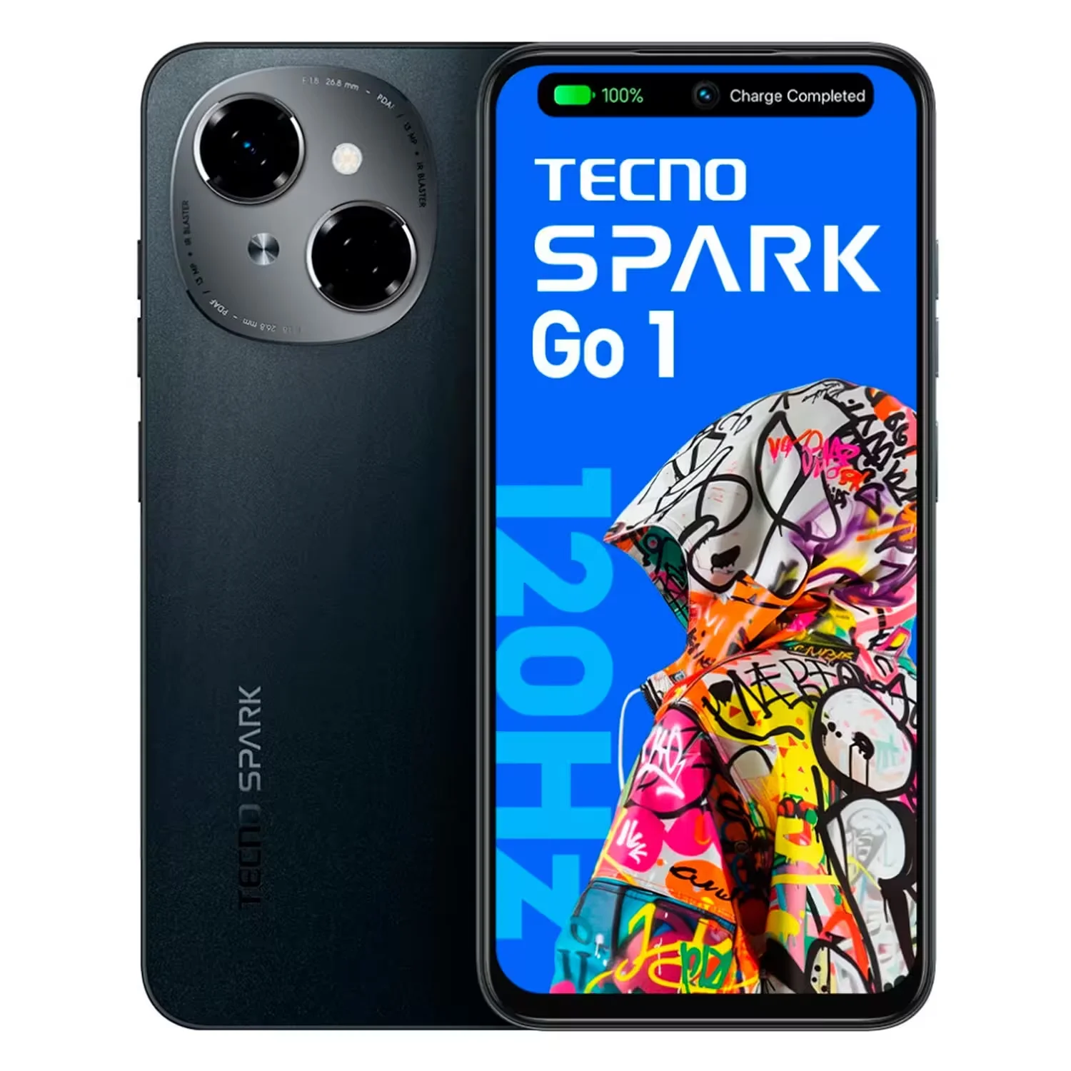 Smartphone Tecno Spark Go 1 KL4 64GB 3GB RAM Dual SIM Tela 6.67" - Preto