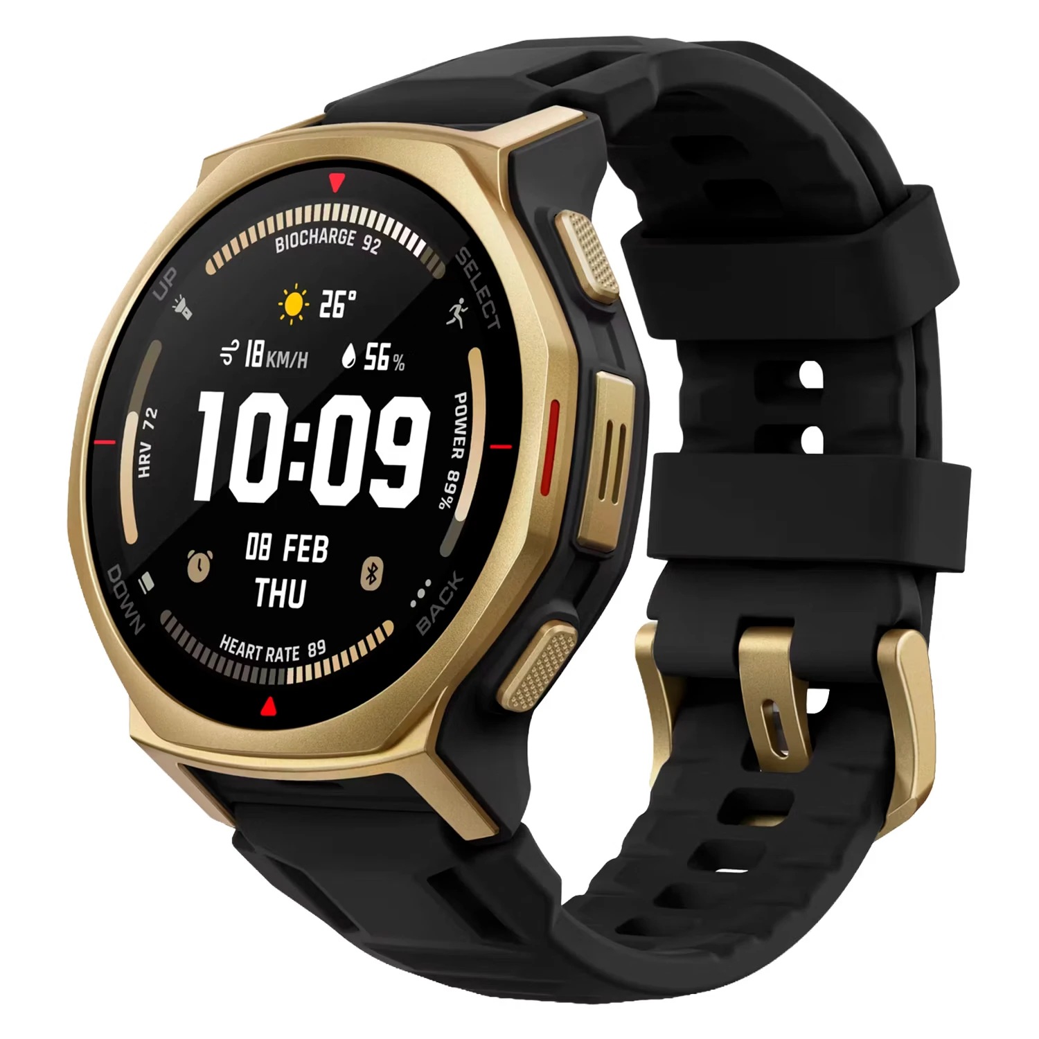 Smartwatch Amazfit T-Rex 3 Pro A2549 44mm - Preto e Dourado