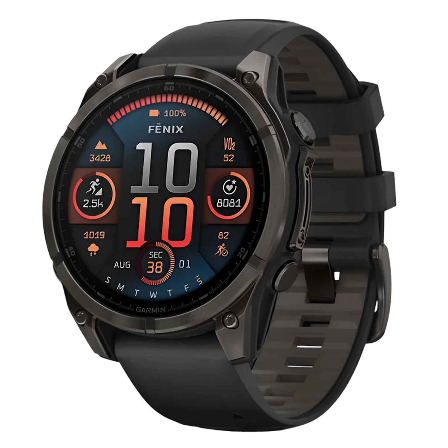 Smartwatch Garmin Fenix 8 Sapphire Amoled 47mm 010-02904-20 - Preto