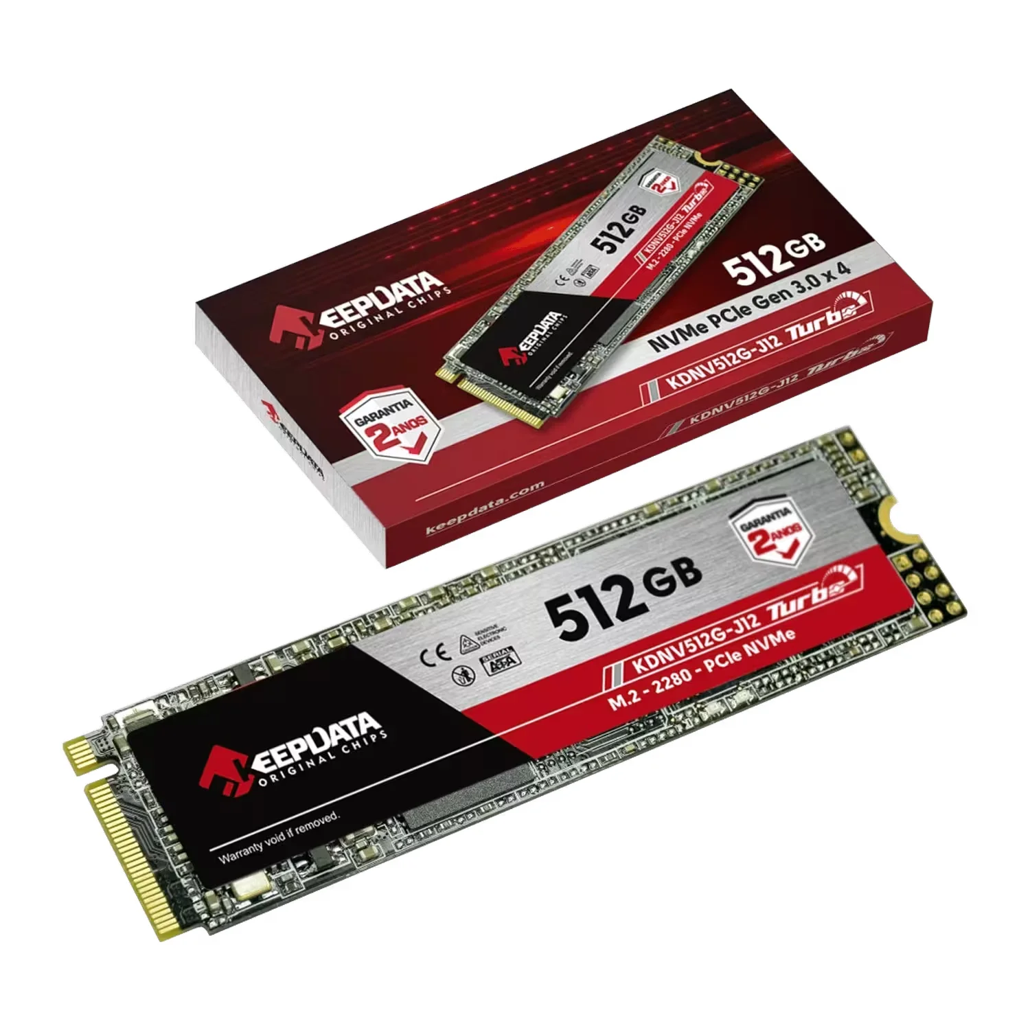 SSD M.2 Keepdata Turbo 512GB NVMe Gen 3 - KDNV512G-J12