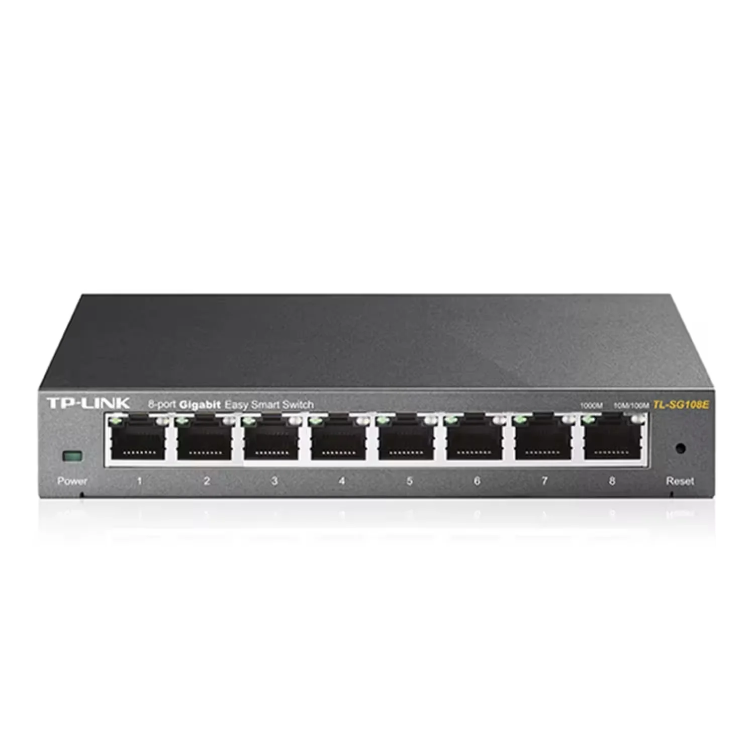 Switch TP-Link TL-SG108E 8 Portas 1000 Mbps Gigabit - Cinza