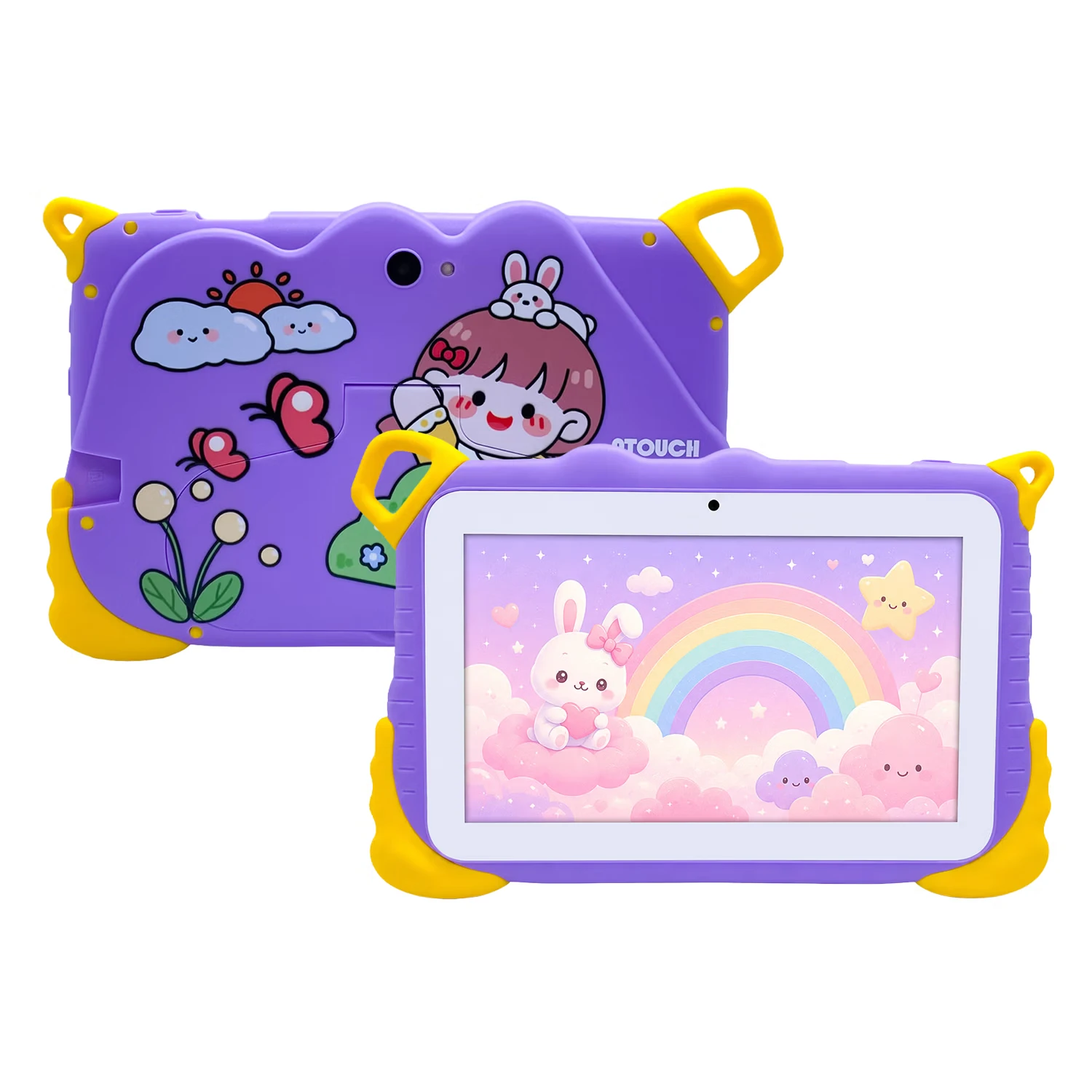 Tablet Atouch WE6 Kids Tela 7" WiFi 256GB 8GB RAM - Lilás