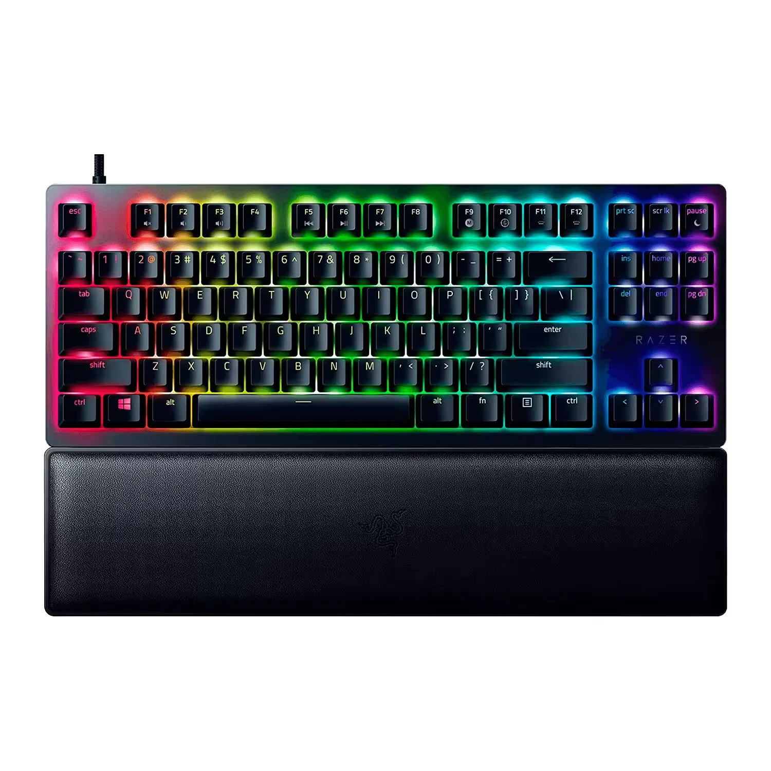 Teclado Gamer Razer Huntsman V2 RZ03-03940400-R3U1 RGB Switch Purple Inglês - Preto