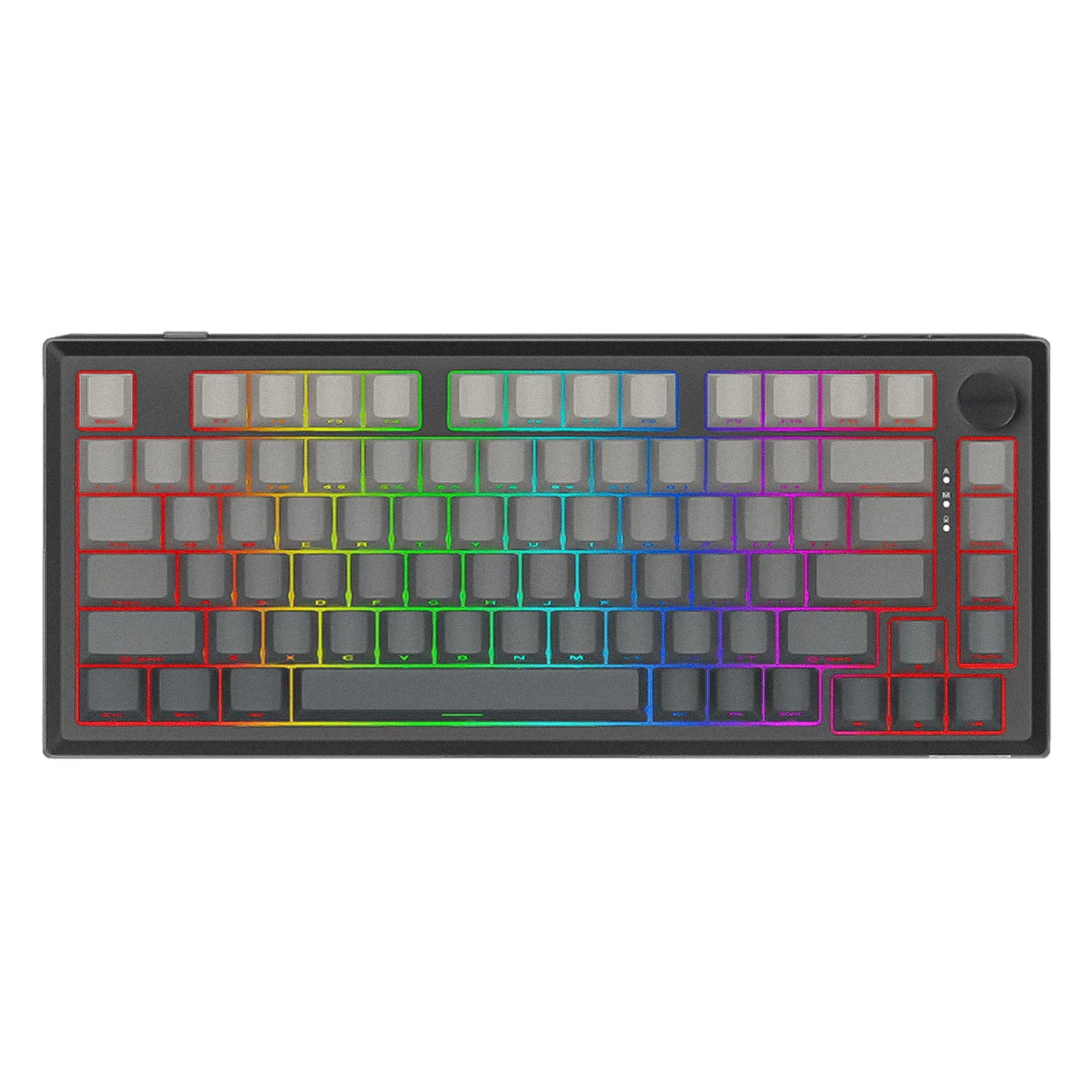 Teclado Gamer Redragon Penumbra HE K687SP RGB USB-C - Preto