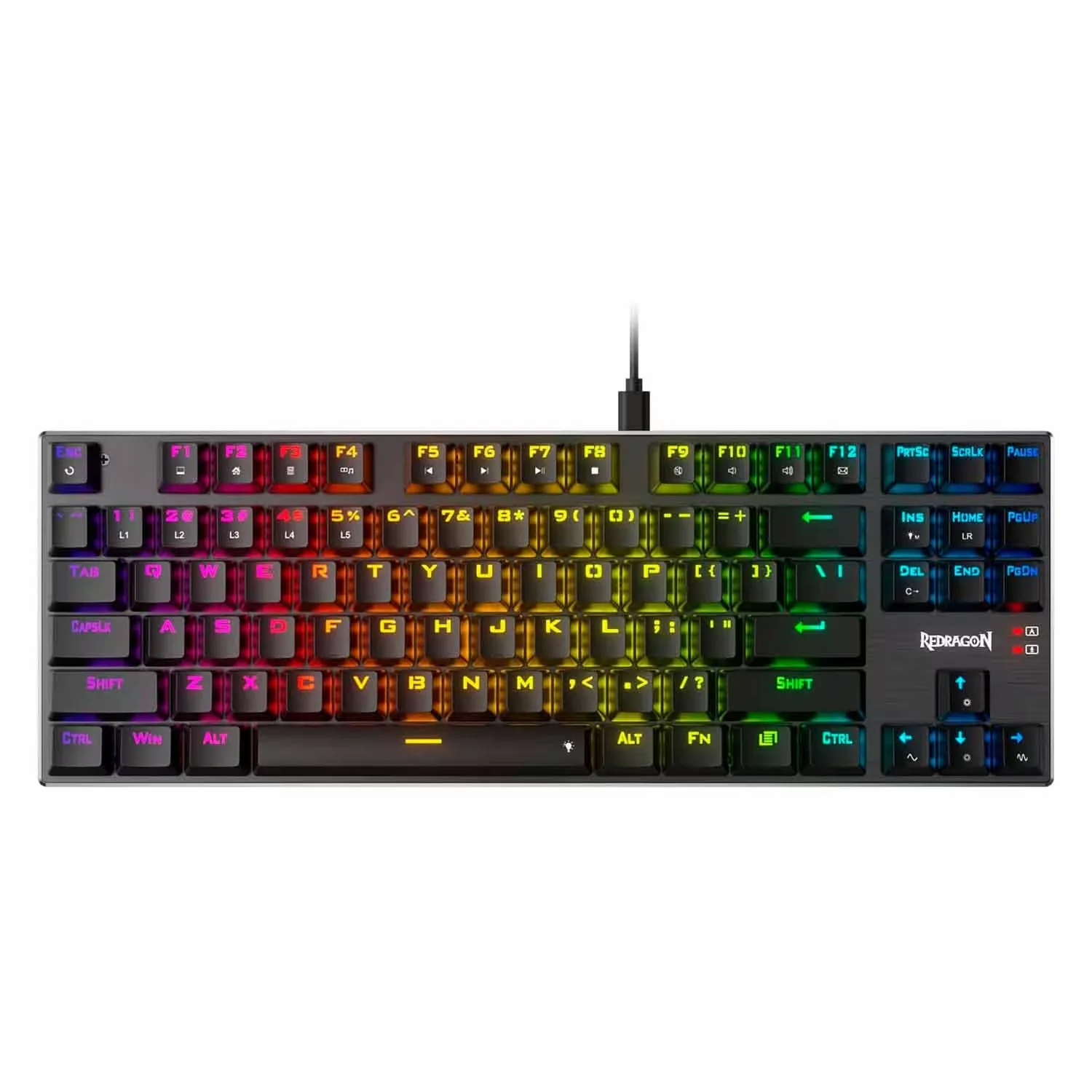 Teclado Redragon Dharma TKL K660 RGB - Preto