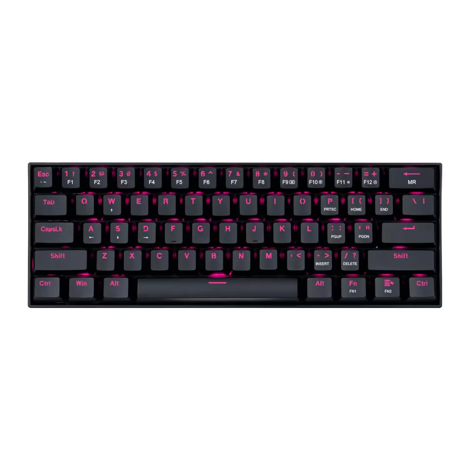 Teclado Redragon K630 Dragonborn Switch Brown Com Fio - Preto