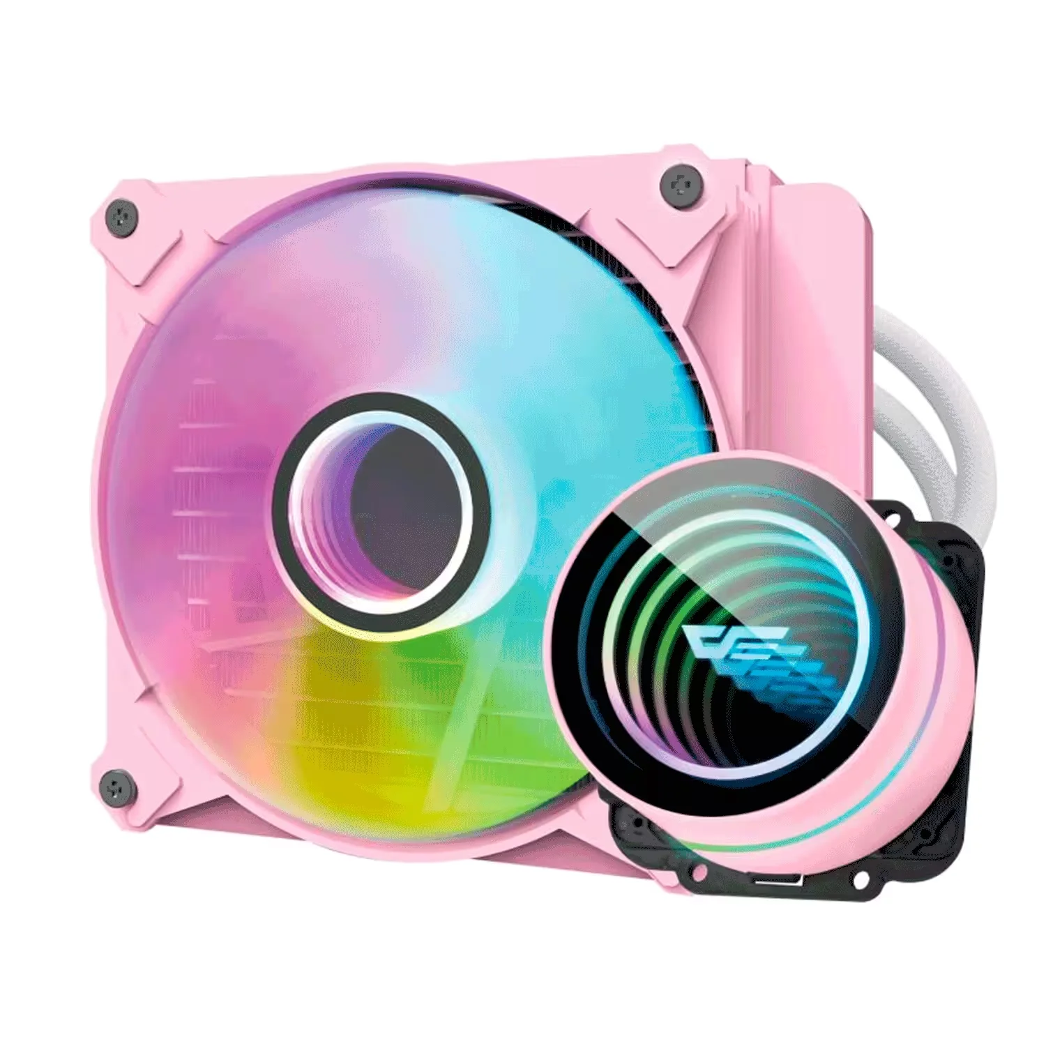 Water Cooler para Processador Aigo darkFlash Twister DX120 V2.6 RGB - Rosa