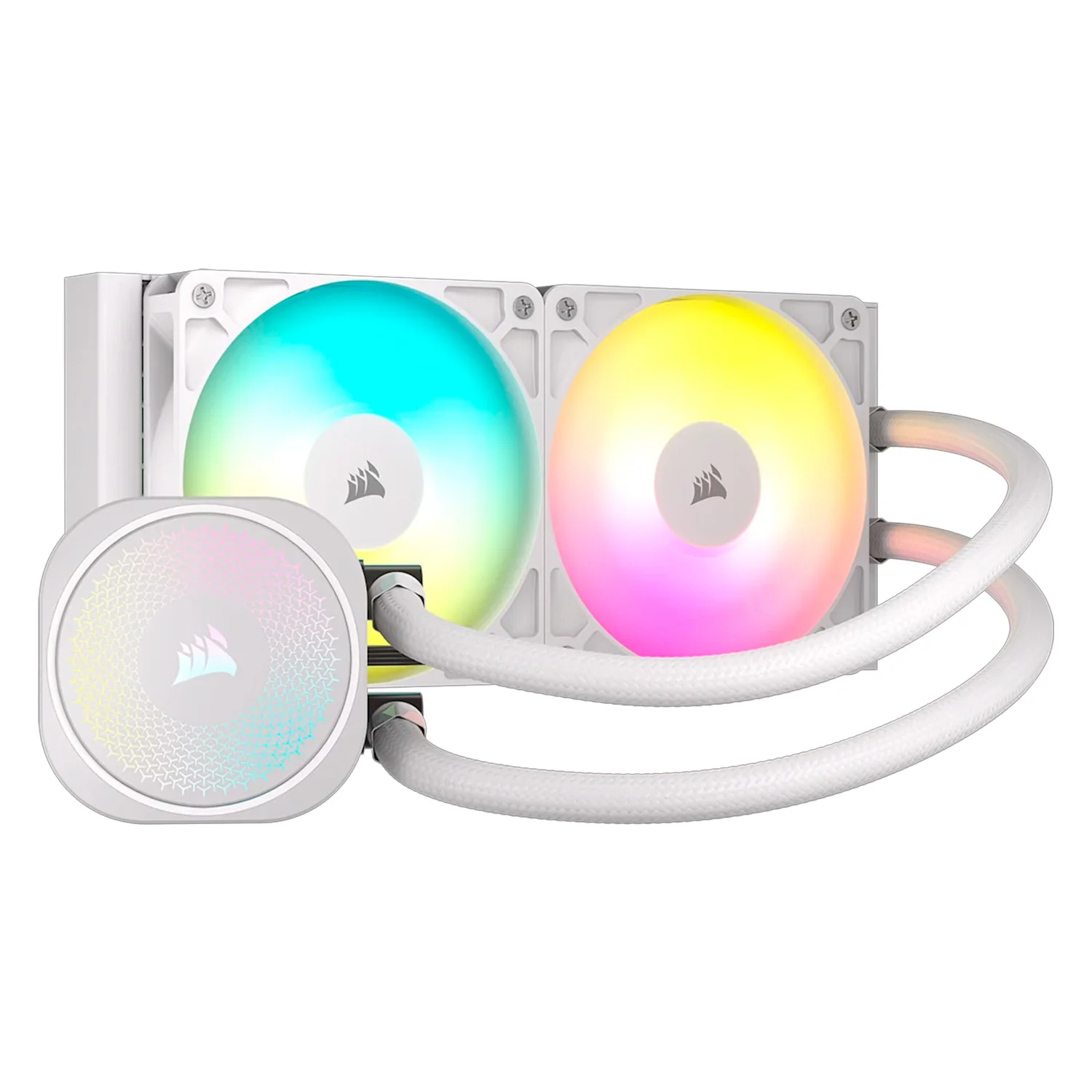 Water Cooler para Processador Corsair Nautilus 240 RS CW-9060094-WW ARGB - Branco