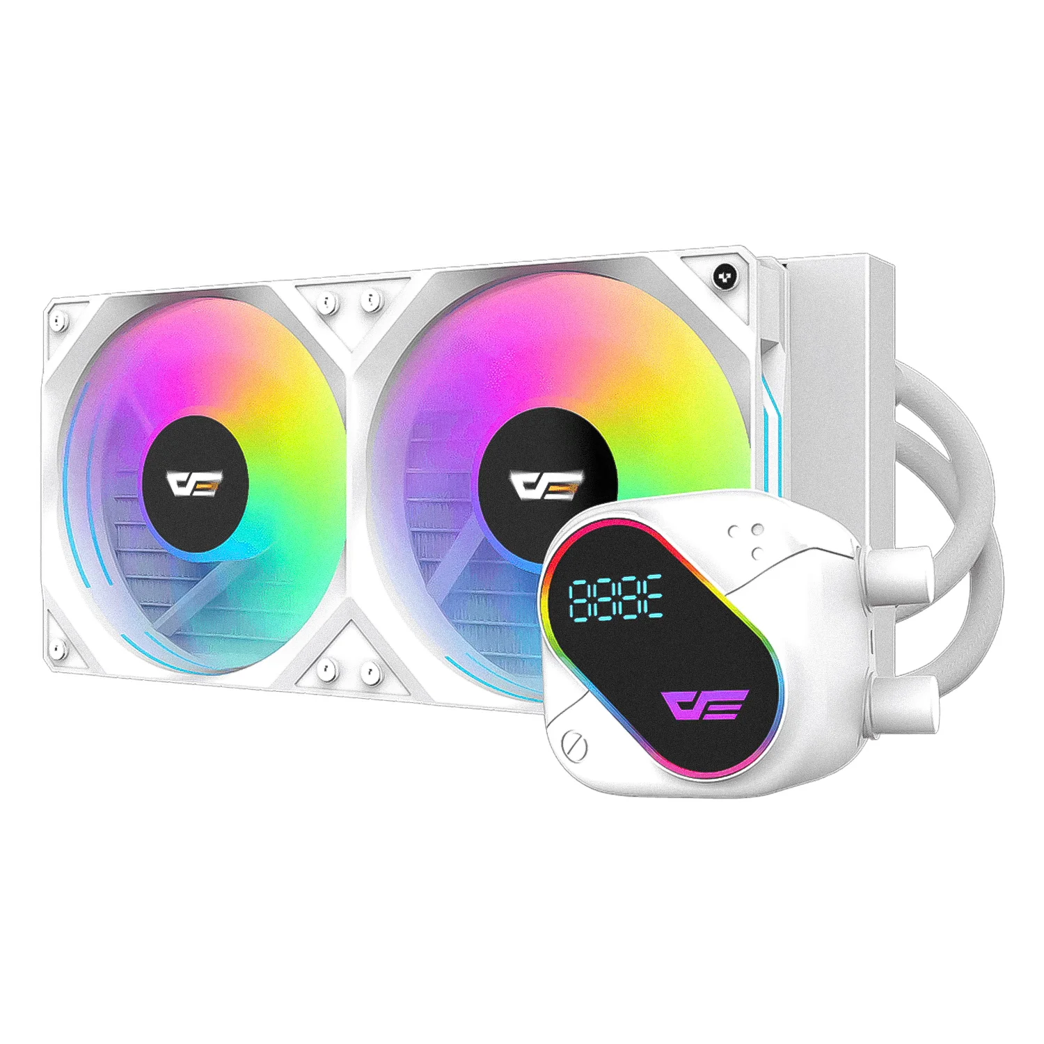 Water Cooler para Processador darkFlash Explore DE240 ARGB Display IPS 2.88" - Branco