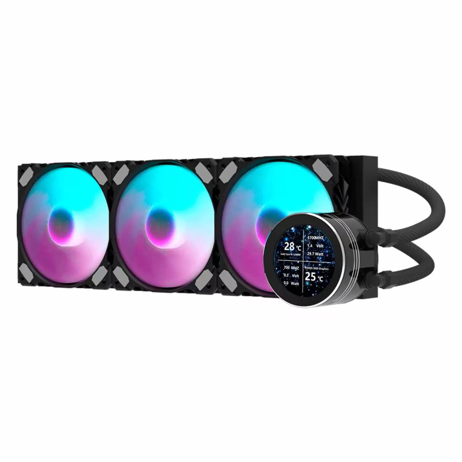 Water Cooler para Processador darkFlash Nebula DN360S RGB - Preto